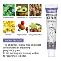 Remove Pregnancy Stretch Marks Cream Improves Elasticity Fade Growth Lines Smoothing Nourishing Moisturizing Firming Skin Care