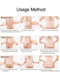 3in1 Corset Postpartum Belly Band Pregnant Women Tummy Belly Pelvis Belt Wrap Waist Trainer Recovery Bandage Strap Body Shaper